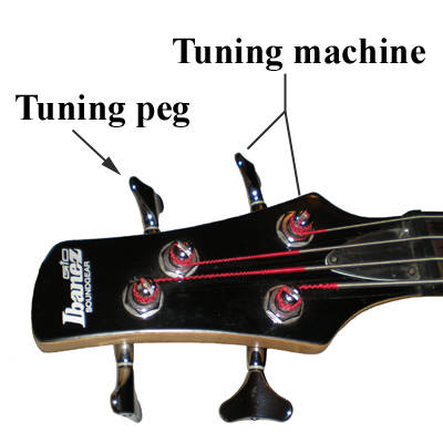 bass guitar tuning peg