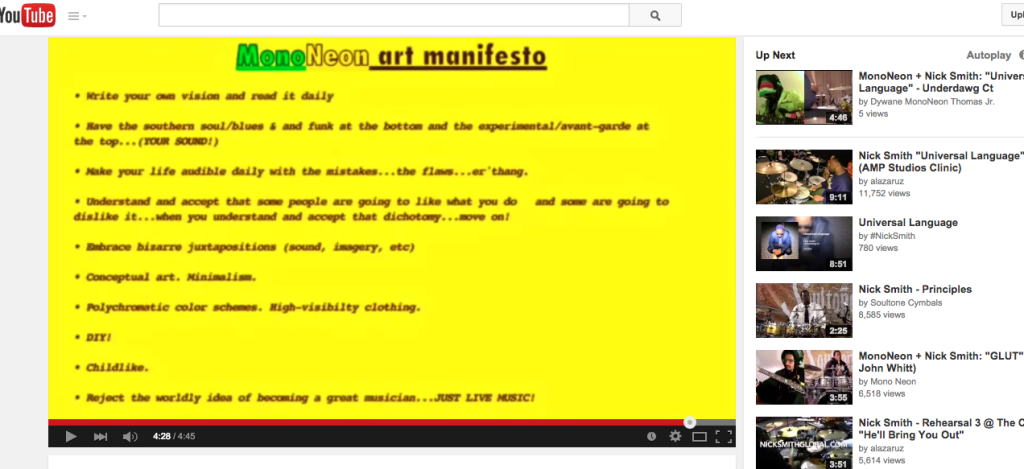 mononeon youtube manifesto