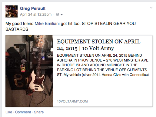 10 volt army stolen gear facebook response 1